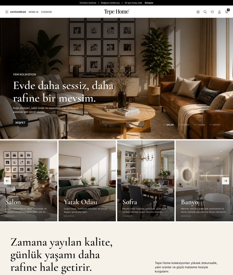 Anasayfa — Figma tasarımı
